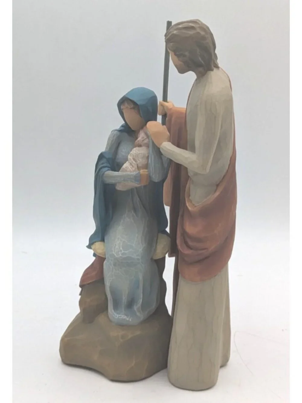 Wllow Tree Christmas Nativity Creche Sheltering Animals for the Holy Family 6 Pc